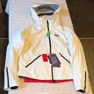 Helly Hansen Women’s Kvitfjell 3-in-1 Shell Ski Jacket - Beige/White